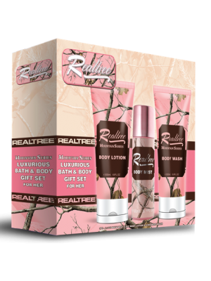 Realtree Mountain Series for Her  Bath/Body 3 Piece Gift Set